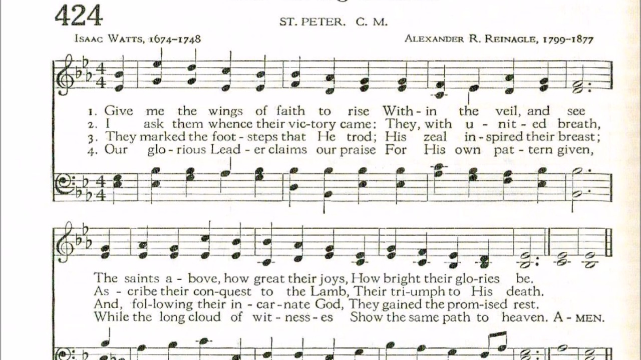 Give Me the Wings of Faith to Rise (St Peter) YouTube