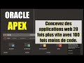 Oracle apex  concevez des applications web  20 fois plus vite avec 100 fois moins de code