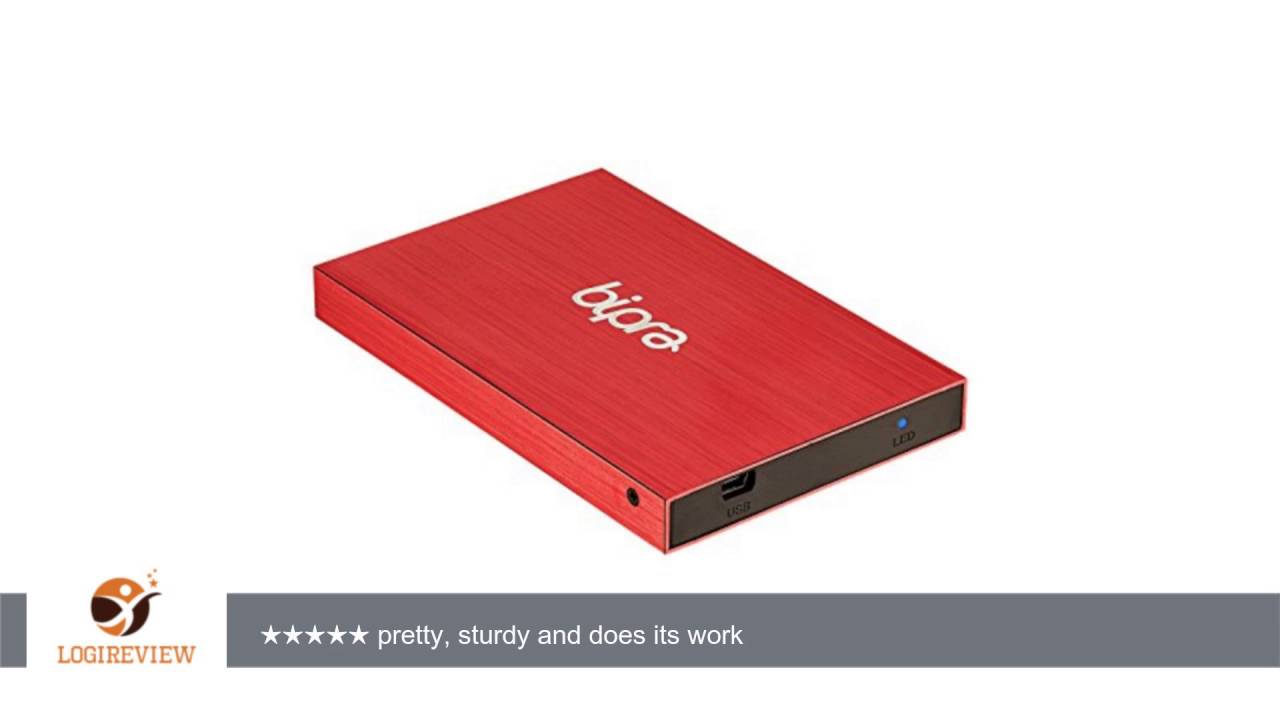 Bipra 250Gb 250 Gb 2.5 Usb 2.0 External Pocket Slim Hard Drive Red