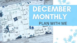 December Monthly Plan With Me | Winter them | Happy Planner Mini
