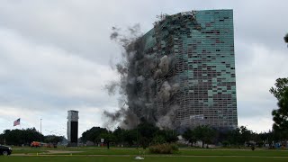 UNBELIEVABLE!🤯 Capital One Tower Demolition - Cinematic Multi-Angle Slow Motion