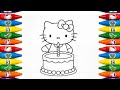 Easy Hello Kitty Drawing | Kids Art Tutorial 🖍️🎀