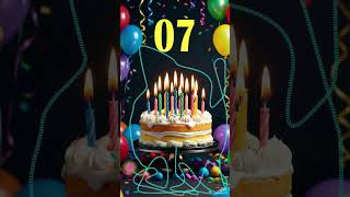 25 Second Timer Birthday Celebration Countdown