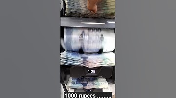 Counting Pakistani 1000 Rupees Notes Using a High-Speed Sorting Machine | ASMR Coin Sorting Sound