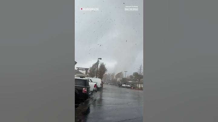 Video shows rare tornado touch down on California