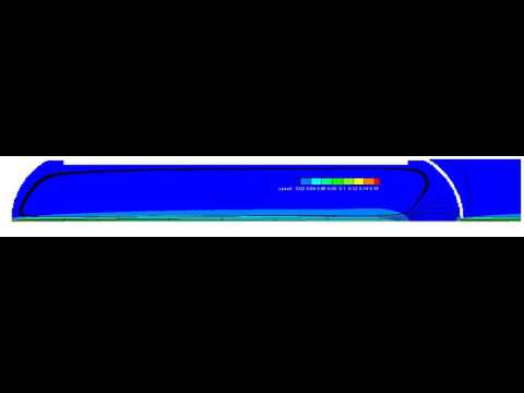 Flow in a tube with cylindrical streamfunction-vorticity method