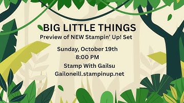 Big Little Things, Preview, Stampin