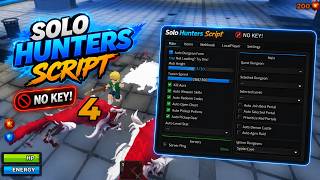 Solo Hunter Script Roblox (No Key) | AUTO DUNGEON FARM, AUTO QUEST AND MORE!!