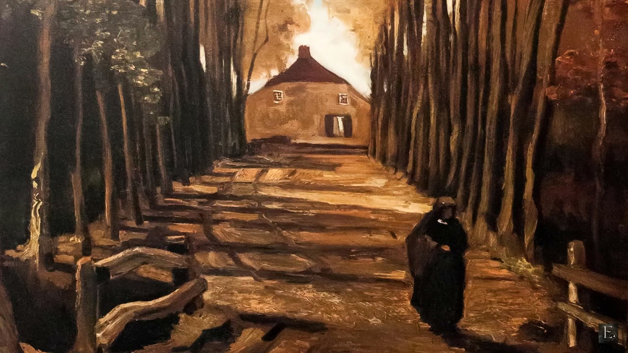 Vincent van Gogh - Avenue of Poplars in Autumn - 2 Hour Screensaver