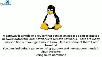 Find Default gateway In Linux