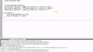 C++ 11: User Defined Literals
