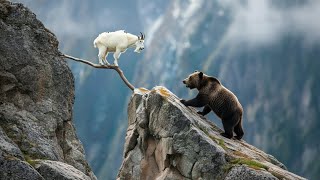 Why Bears Struggle to Catch Mountain Goats | The Ultimate Cliff Escape
