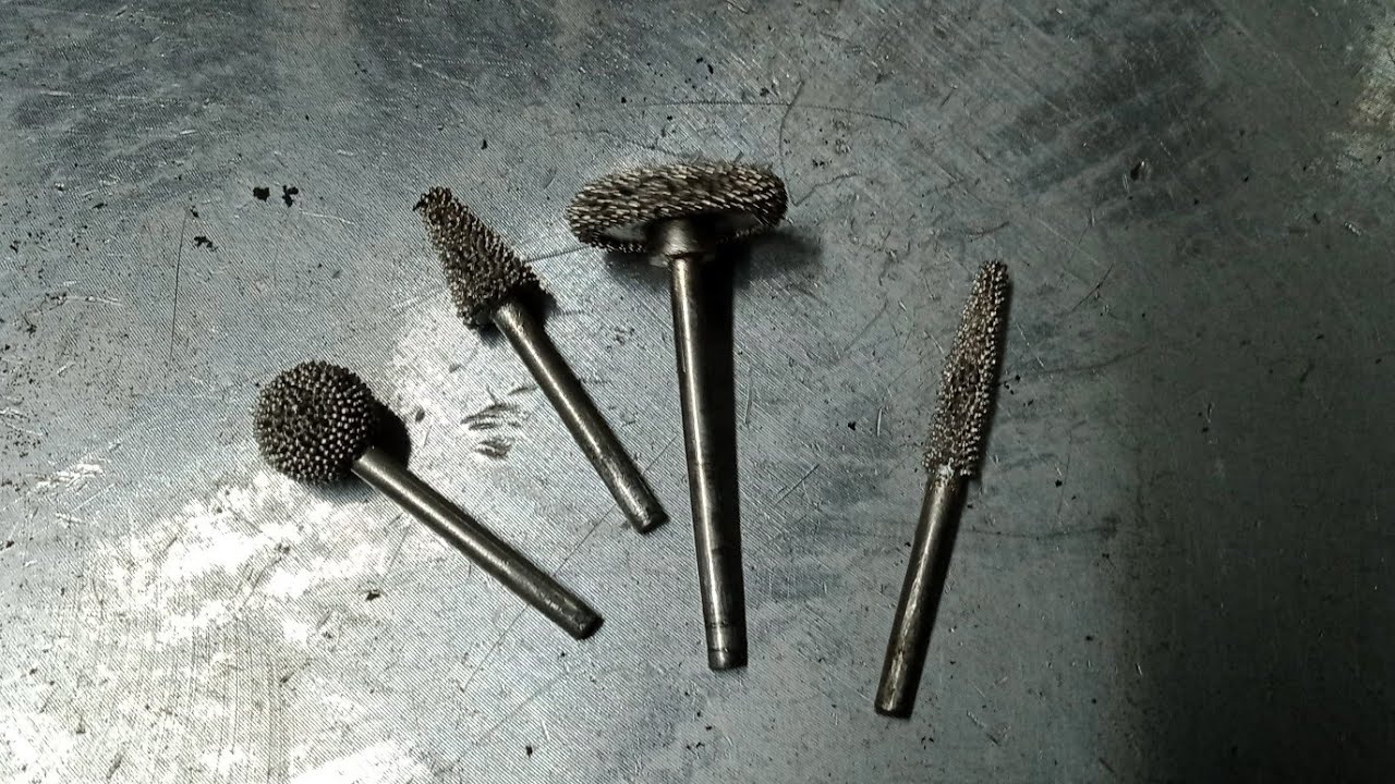 Шарошки для зачистки резины при обработке повреждения в шине - YouTube