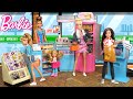 Barbie Dolls Grocery Store & Gas Station with Rement Miniatures for Dollhouse image