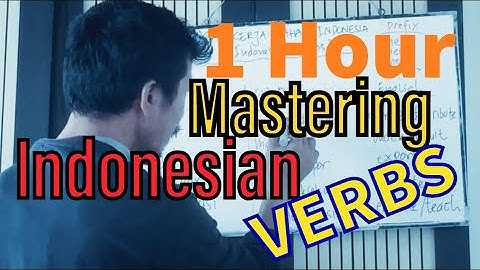 master the VERBS in INDONESIAN LANGUAGE || prefix & suffix