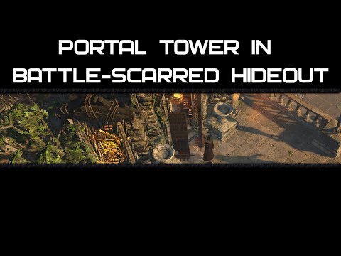Portal Tower in Battle - Scarred Hideout [Map Devices Rooms - Hideout PoE]