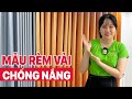 Rèm Cửa Chống Nắng - Mẫu Rèm Vải Màu Cam Trang Trí Cho Phòng Khách