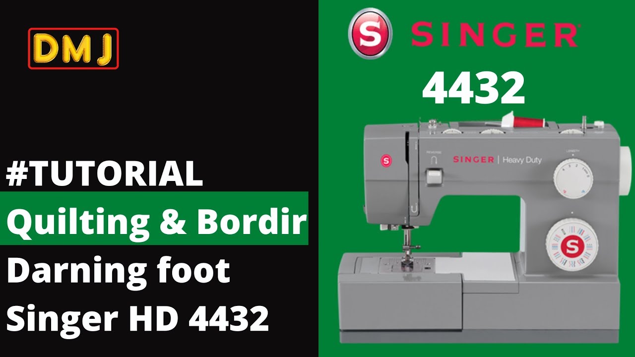 Tutorial cara membuat Quilting & Bordir dengan menggunakan Darning foot @Dunia Mesin Jahit