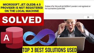 Microsoft.Jet.OLEDB.4.0 provider is not registered on the local machine | SOLVED