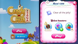 candy blast 💥| candy crush saga | level 1326 | game time | candy crush game | boosters 🔥🔥 screenshot 5