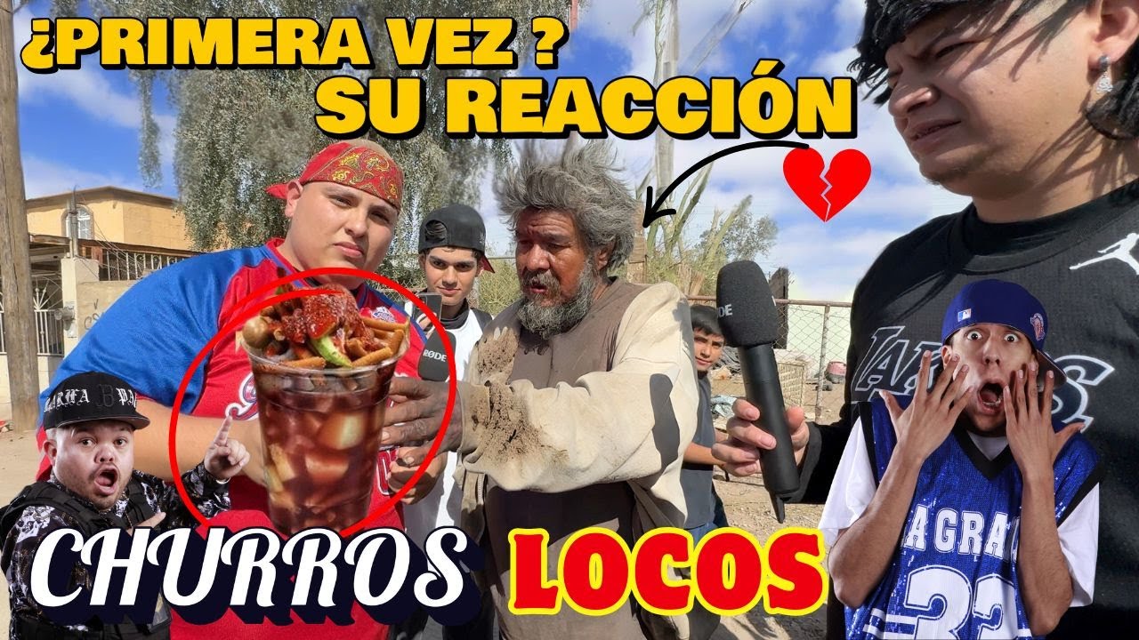 ¡Un indigente probó churros locos por primera vez… y su reacción partió corazones! 💔🌶️