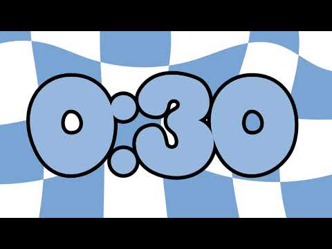 30 Second Timer | Blue & White Countdown
