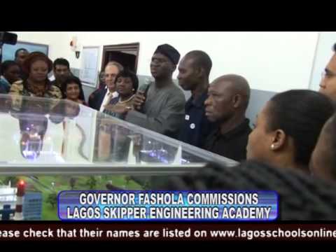 GOV. BABATUNDE FASHOLA HANDING OVER LAGOS SKIPPER ENGINEERING ACADEMY