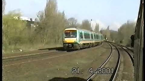MIDLAND MAINLINE .class 170 Arriving at Kettering 21 4 01 Neil Hayton railway memories