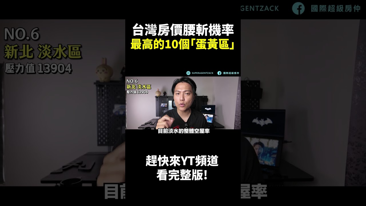 房價腰斬機率最高地區,淡水竟然只排第六名 縮圖