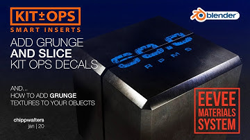 Cutting KIT OPS Decals in Blender