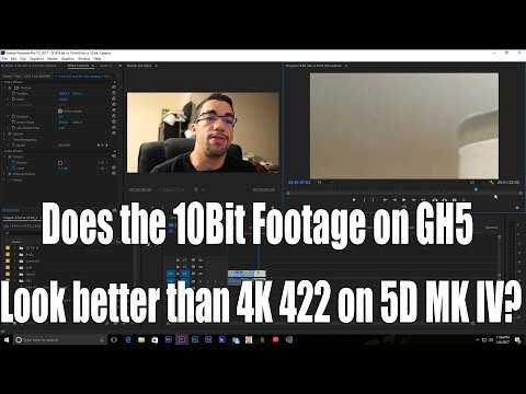 8 bit vs 10 bit Computer analysis - GH5 vs NX1 vs 5D MK IV