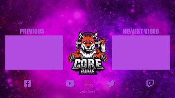 Core Game Youtube Outro || By Zabstract Studio