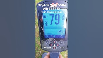 THE AMAZING MINELAB MANTICORE 2D SCREEN | AIR TEST | 1945 TWO SHILLING PIECE | #shorts
