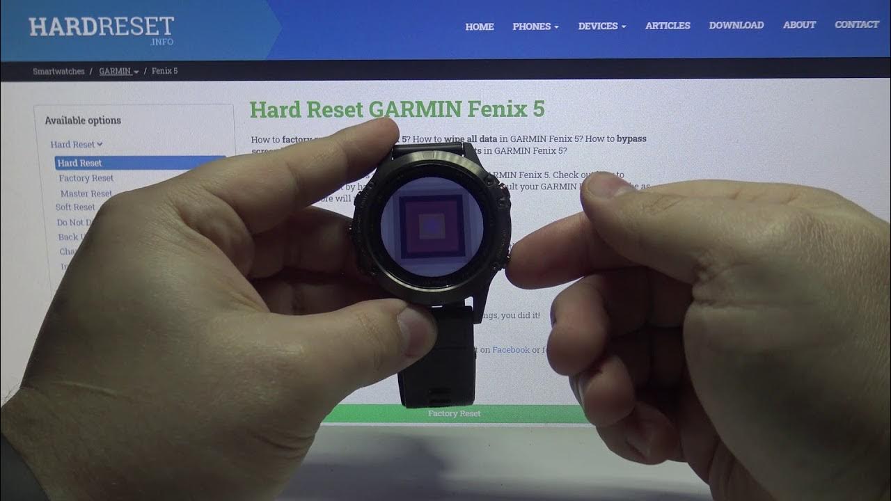 Как сбросить гармин. Garmin fenix 5 меню. кнопка меню в часах гармин.