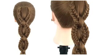 peinado ponytail con trenza by soulhairstyle #trenza #ponytail