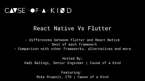 React Native vs. Flutter | Cause of a Kind