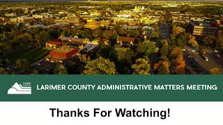 Administrative Matters Meeting 12/16/25