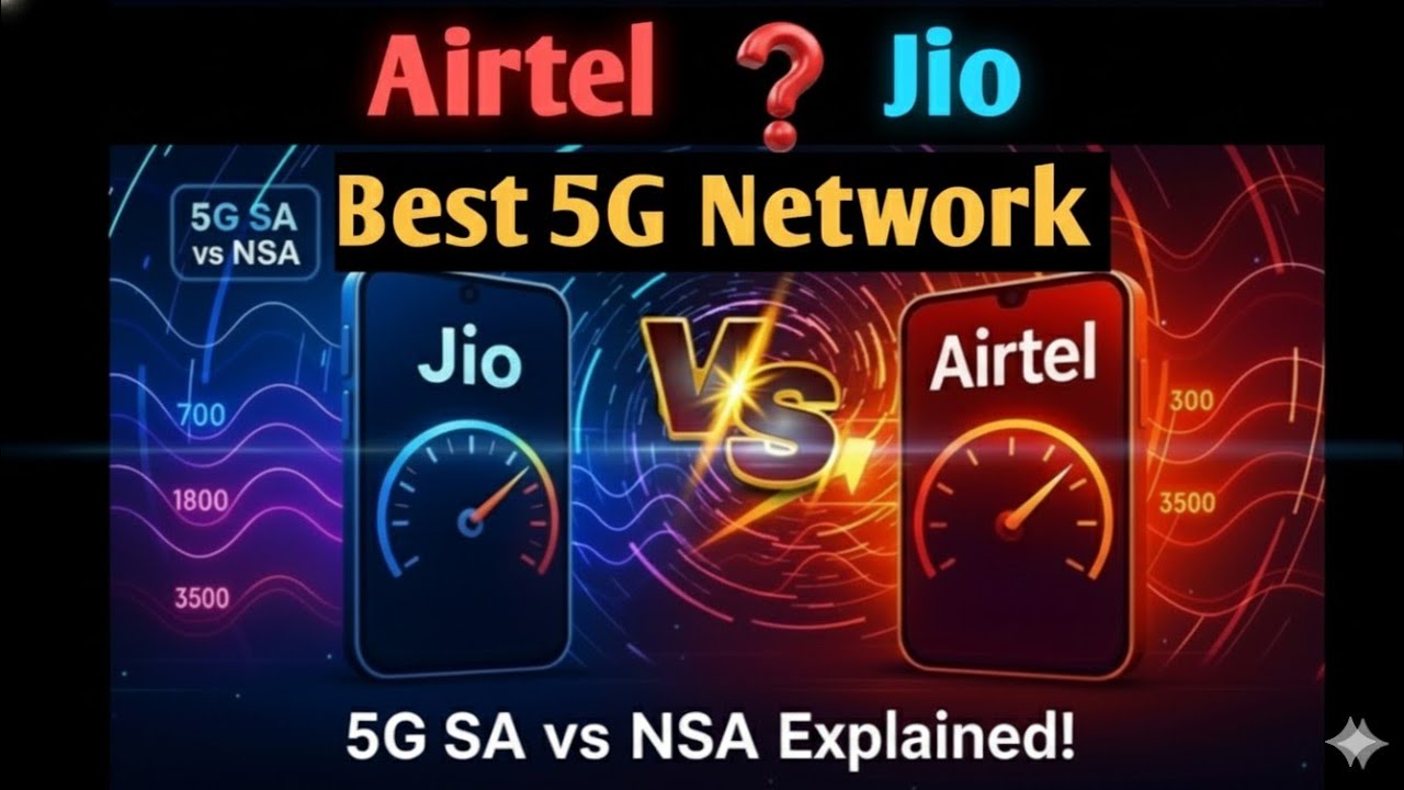Jio 5G vs Airtel 5G: असली 5G किंग कौन? 👑 Speed, Coverage & Gaming Test ...