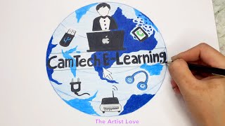 How To Draw: A YouTube Logo: CamTech E-Learning | Episode  85 | The Artist Love