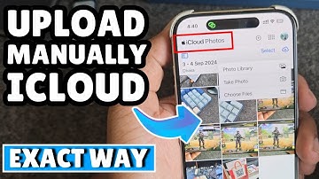 How to upload photos Manually to iCloud iOS 18 (New Update)