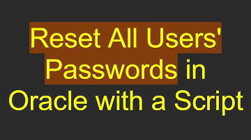 Reset All Users