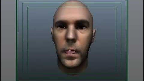 Singing in 3D, bald! (Facial Animation Voice Audio Sync Test)