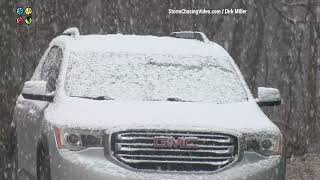Heavy Snow Falling, Barron County, WI 3/4/2024