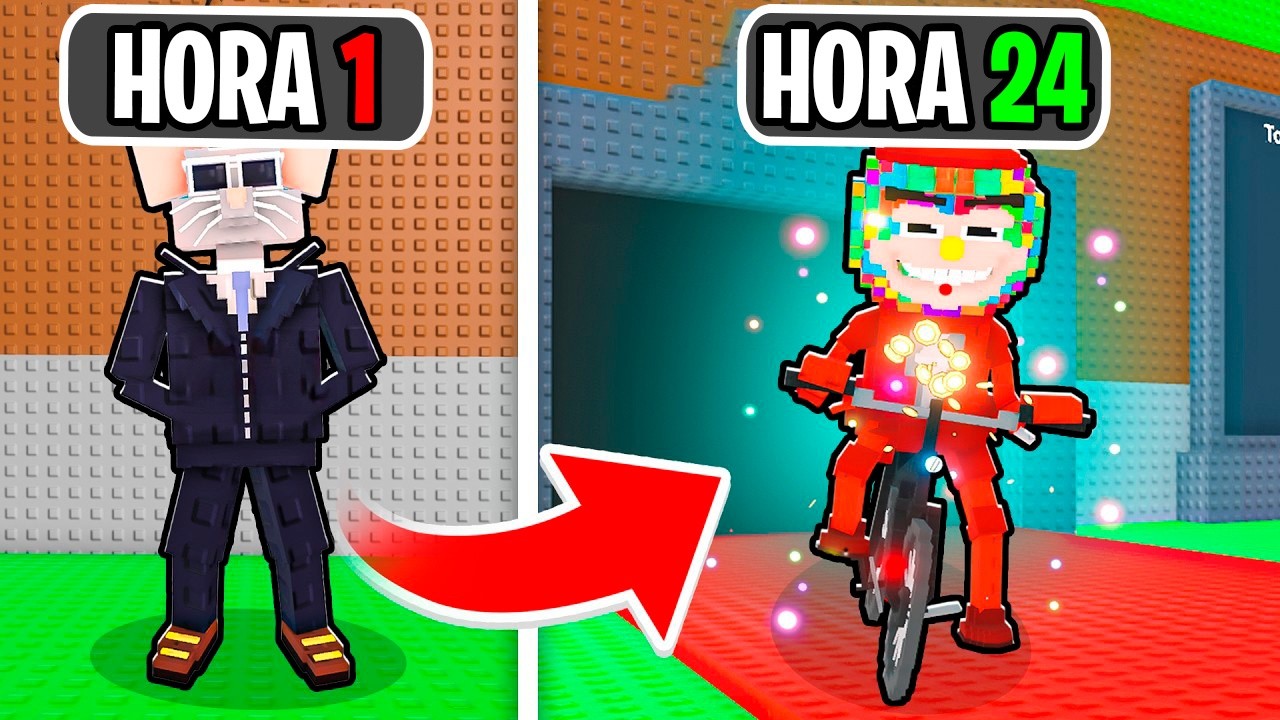 Pasé 24 HORAS Jugando Steal a Brainrot en Roblox