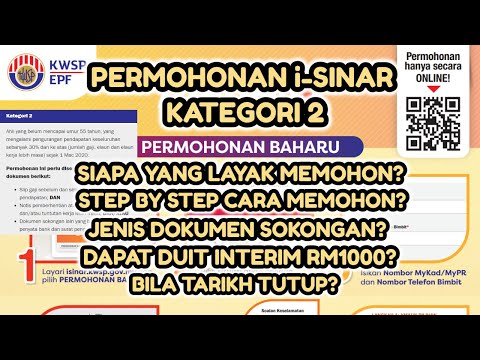 Panduan Lengkap Terkini Permohonan i-Sinar Kategori 2