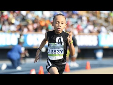 8-Year-Old DESTROYS AAU Junior Olympics 1,500m National Record With A Monster Kick!