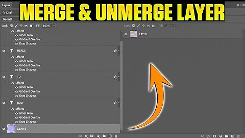 How to Easily Merge and Unmerge a layer in Photoshop 2024