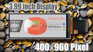 Bar Type 3.99 inch 400x960 IPS TFT LCD Display SPI+RGB Interface