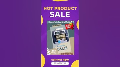 ELCONS cis  dual pocket Note counting machine with fake note detector #notecountingmachine