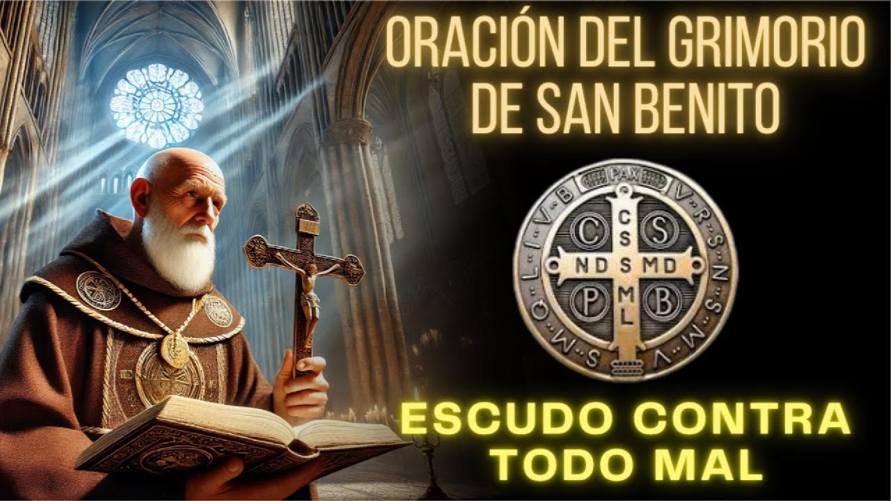 Oración del Grimorio de San Benito ✝️ La CRUZ SAGRADA Sea Mi LUZ | Protección y Liberación Divina